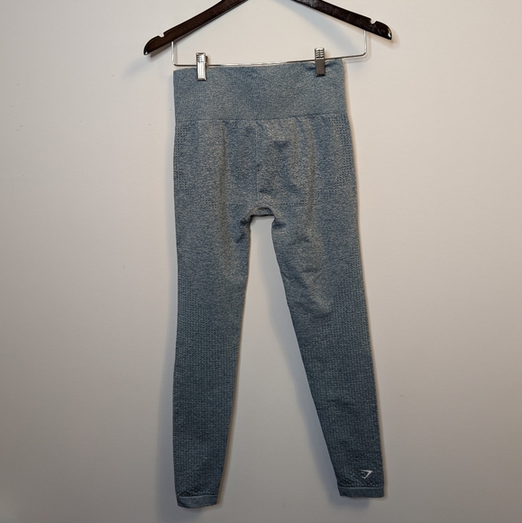 GYMSHARK Vital Seamless Leggings in Teal (Small) - Picture 3 of 3